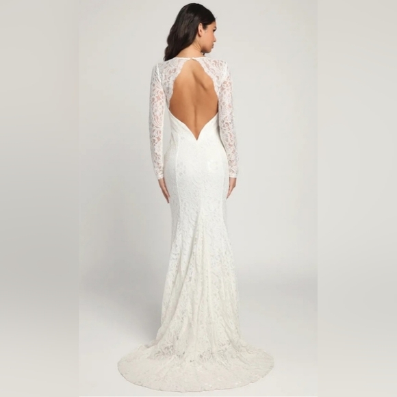NEW Lulu's Lace Wedding Dress - Picture 4 of 16